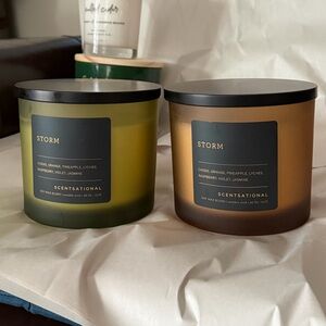 Scentsational Storm Scented Candle, Large 26 oz soy blend with double wood wicks